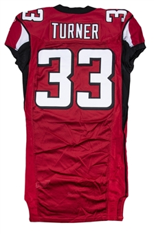 2008 Michael Turner Game Issued Atlanta Falcons Home Jersey